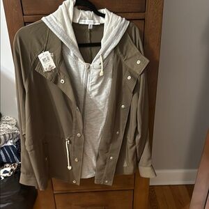 HYFVE Green and Gray Utility Jacket with Hood